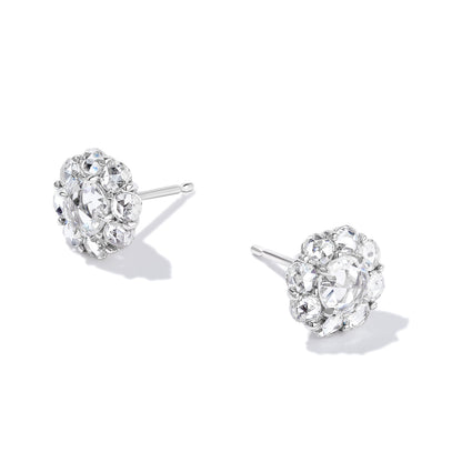 Rose-Cut Diamond Stud Earrings
