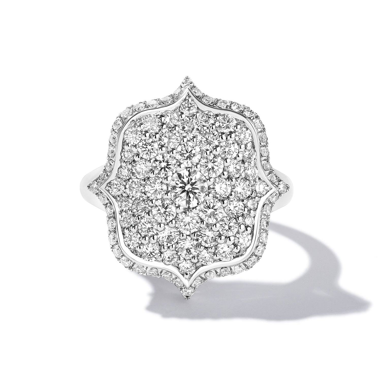 Lotus Diamond Ring