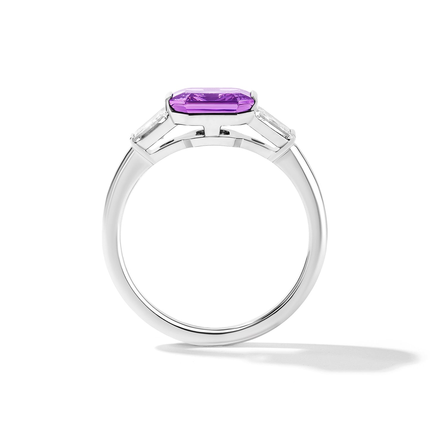 Purple Sapphire & Diamond Ring