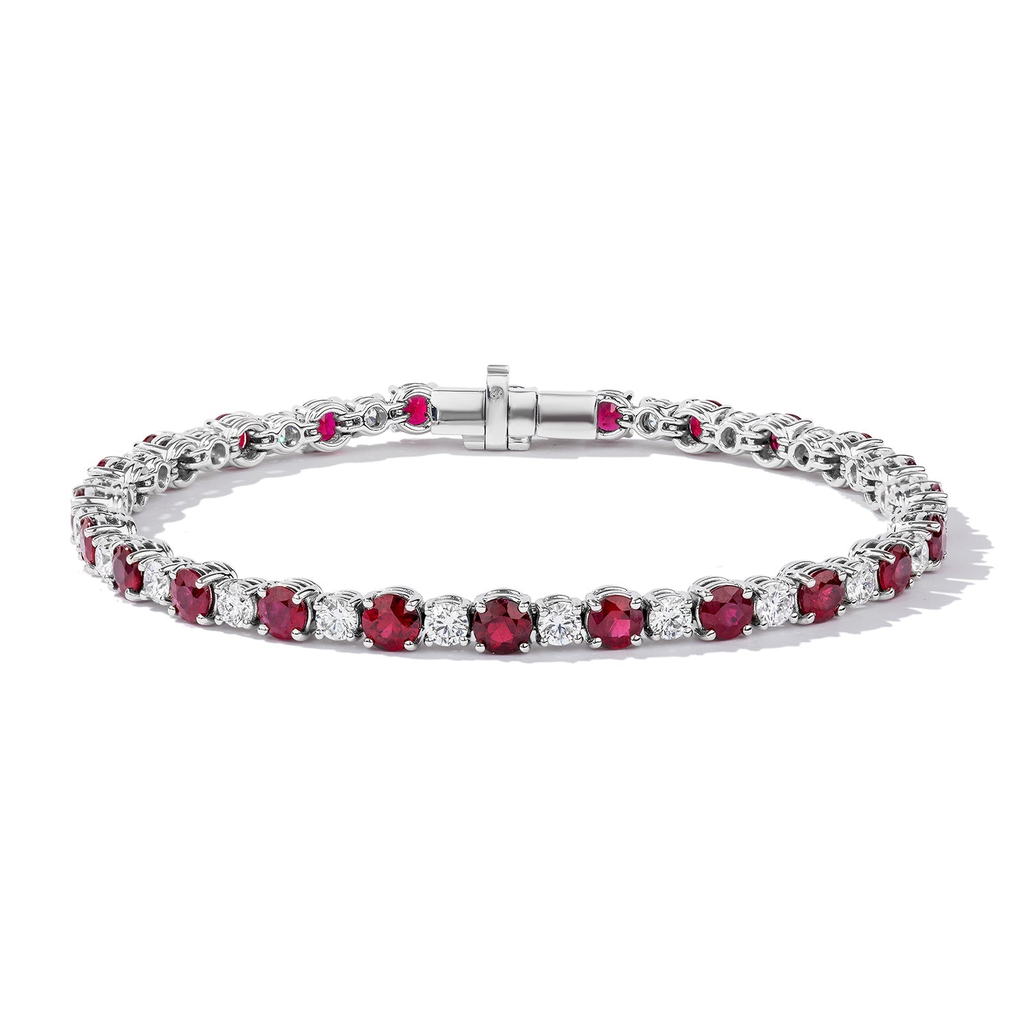 Pigeon's Blood Ruby & Diamond Bracelet