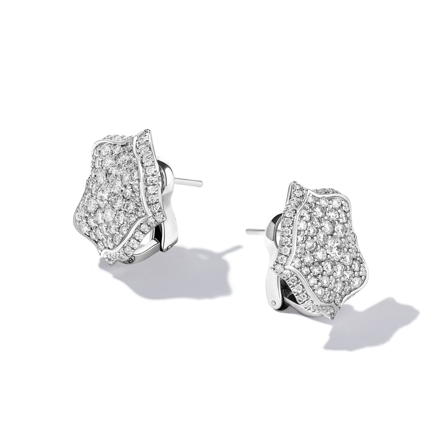 Lotus Diamond Earrings