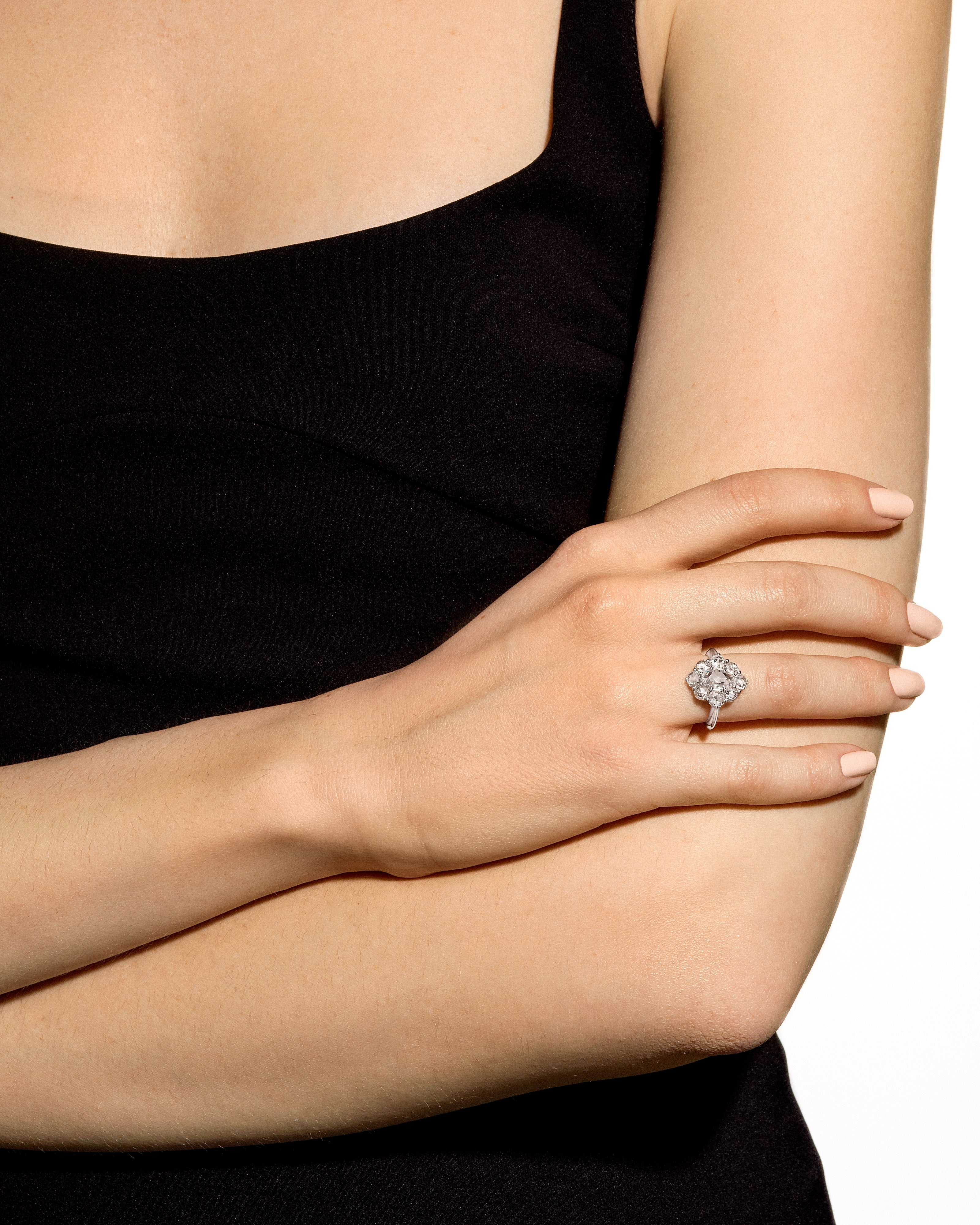 特別SALE！！humハム ROSECUT DIAMOND PAVE RING Rose Cut Pave